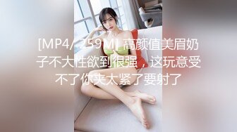 [MP4/ 259M] 高颜值美眉奶子不大性欲到很强，这玩意受不了你夹太紧了要射了