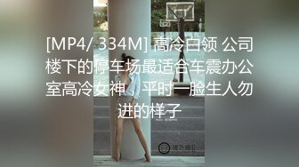 [MP4/ 334M] 高冷白领 公司楼下的停车场最适合车震办公室高冷女神，平时一脸生人勿进的样子