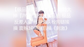 【极品性爱超颜女神】推特大神『JYS』最强性爱私拍 极品反差人妻 丝袜套头栓狗链挨操 震撼3P前裹后操《刺激》 (5)