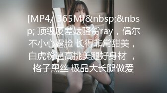 [MP4/ 365M]&nbsp;&nbsp; 顶级反差婊骚货ray，偶尔不小心露脸 长得非常甜美，白虎粉逼高挑美腿好身材 ，格子黑丝 极品大长腿做爱