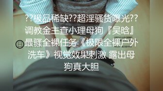 ??极品稀缺??超淫骚货曝光??调教金主查小理母狗『吴晗』最骚全裸任务《极限全裸户外洗车》视觉效果刺激 露出母狗真大胆