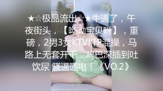 ★☆极品流出☆★牛逼了，午夜街头，【呦呦宝贝呀】，重磅，2男3女KTV群P混操，马路上无套开干，鸡巴深插到吐 饮尿 骚逼通电！《VO.2》