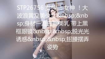 STP26756 女神 ！女神 ！大波浪黄发美少女&nbsp;&nbsp;身材一流白嫩美乳 带上黑框眼镜&nbsp;&nbsp;脱光光诱惑&nbsp;&nbsp;扭腰摆弄姿势