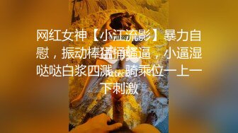 网红女神【小江流影】暴力自慰，振动棒猛捅骚逼，小逼湿哒哒白浆四溅，骑乘位一上一下刺激